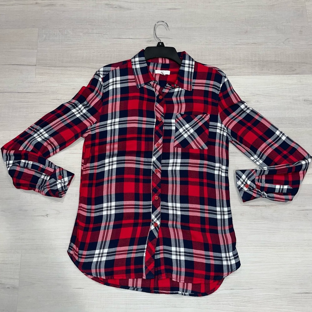 BLL New York Multi Colored (Red, Navy, White) Flannel Size XSmall (XS)